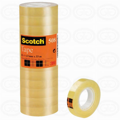 3M Scotch® 508 Transparent Tape, Easy Tear