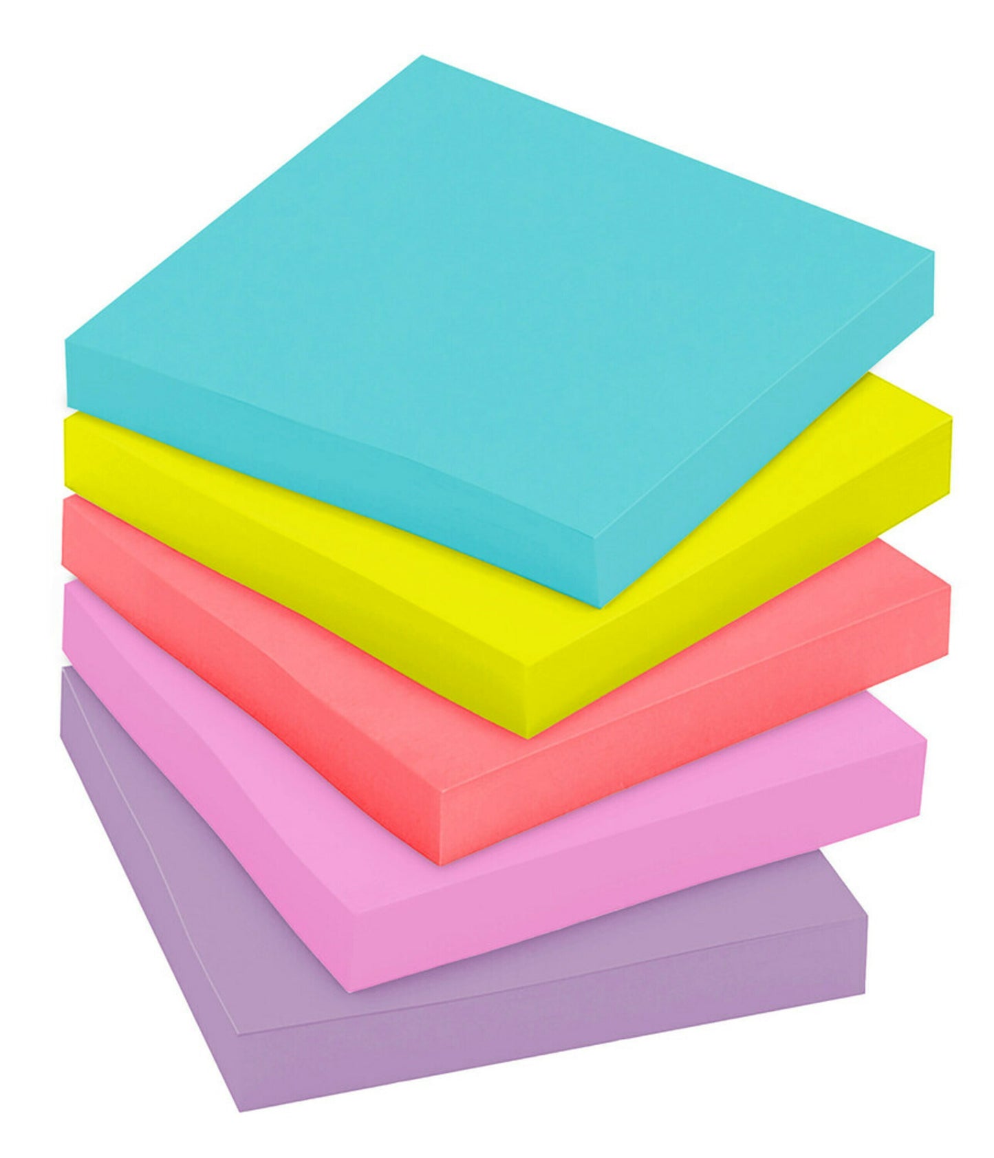 3M Post-it® Notes 653AN, Assorted Colours, 38 mm x 51 mm, 100 Sheets/Pad, 12 Pads/Pack Dozen