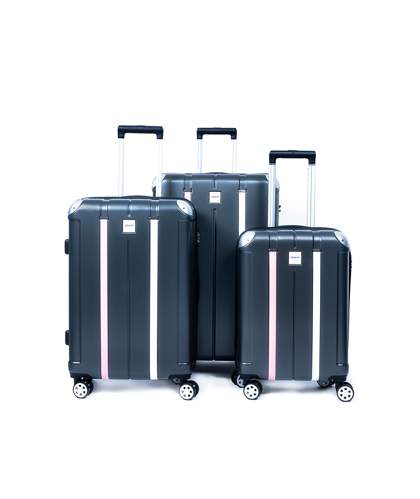 Original®-Mambo Trolley Bag Set/3 20"/24"/28" Lightweight with Spinner Wheels TSA Lock Hardside