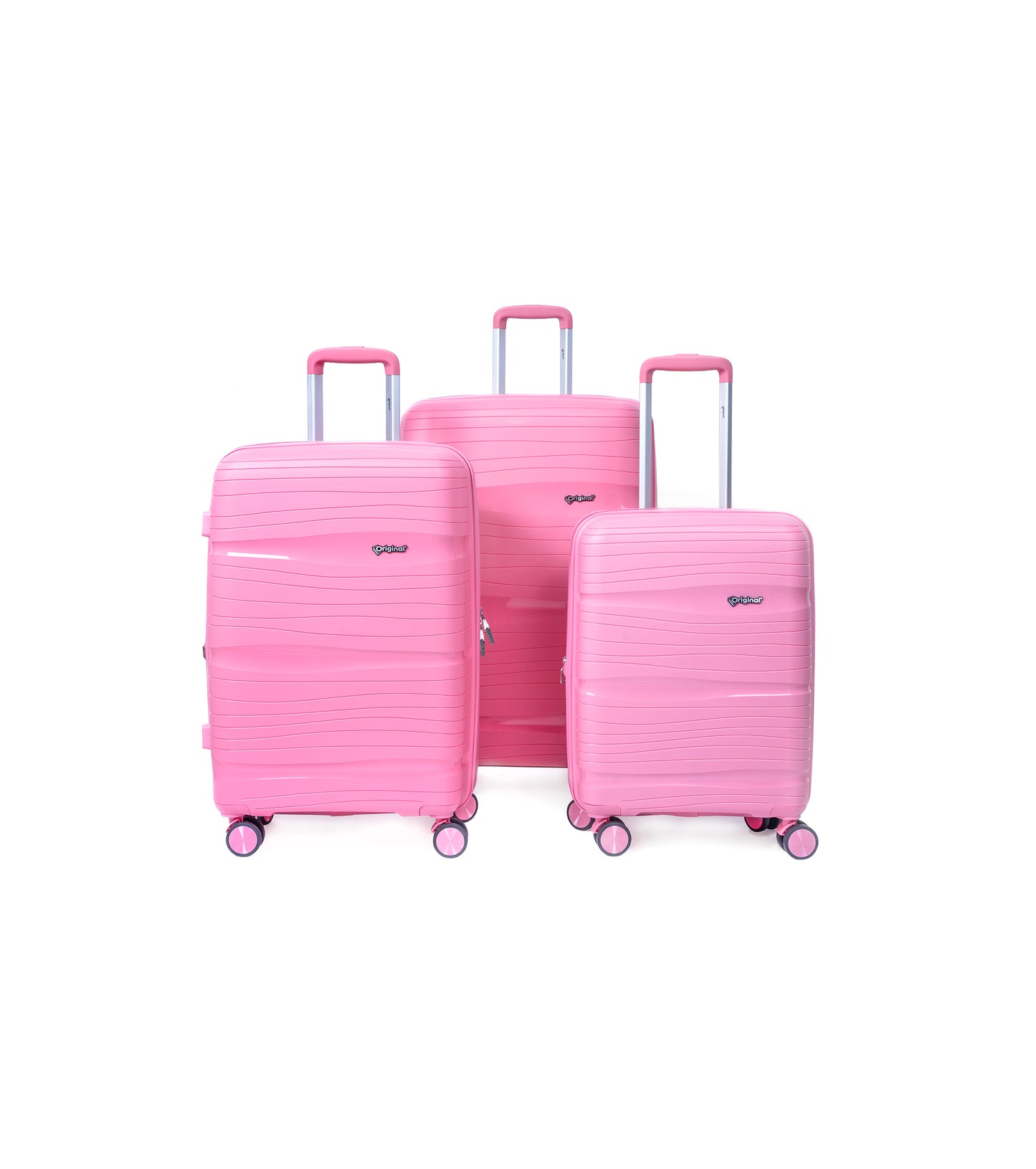 Original®-Mambo Trolley Bag Double Zipper 3pc Luggage Set 20"/24"/28"
