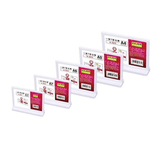Kejea Integrated T-shaped Card Stand,A4,A5 &A6-Horizontal