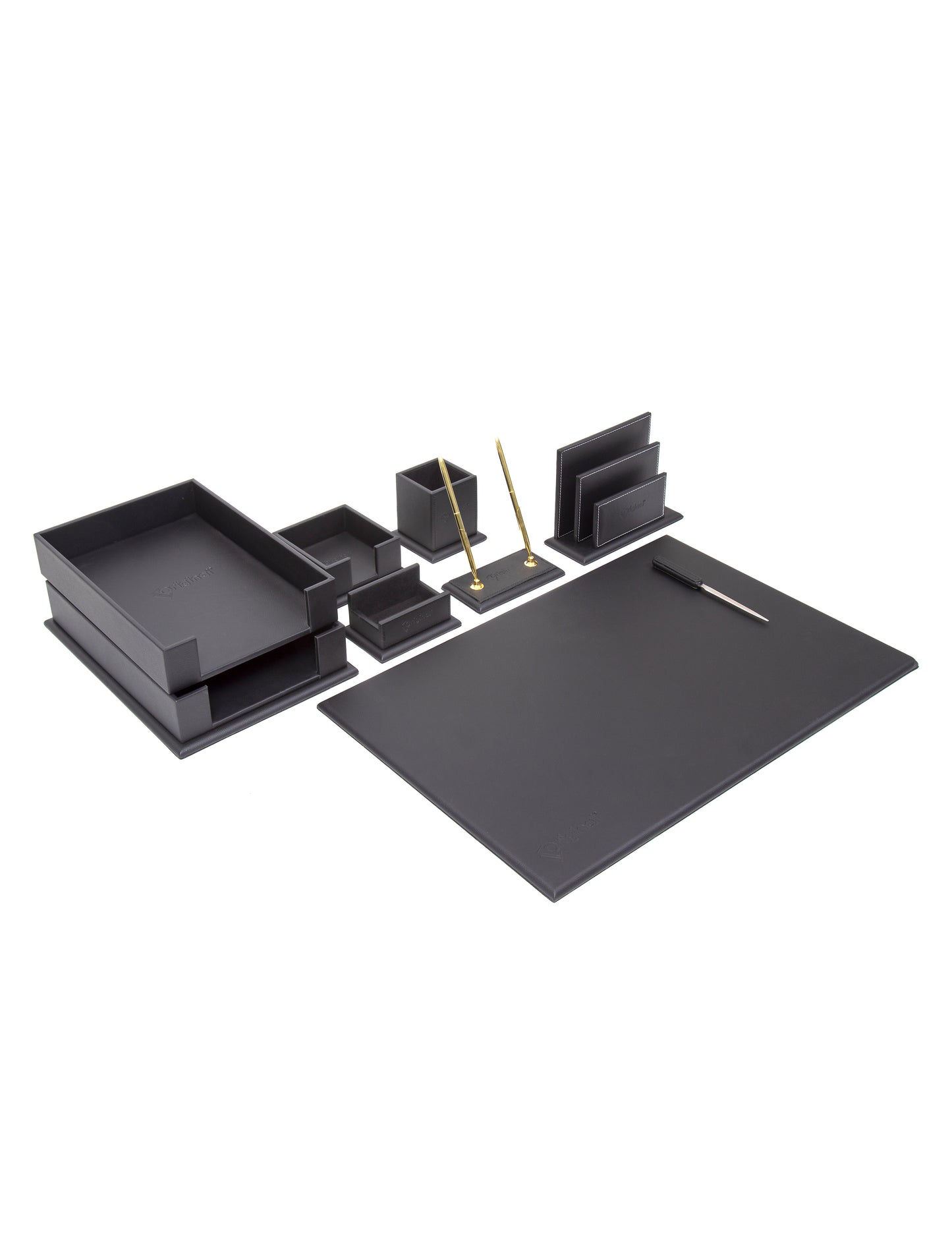 Desktop Set Black - Set Of 9