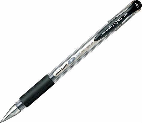 Uni-Ball Signo DX Fine Black Pen 0.7 mm (UM-151.( 07). Z.Black) Pack of 12