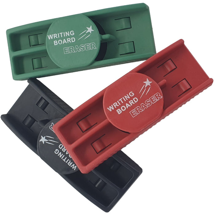 Original Whitboard Eraser Plastic 2 Marker Holder 4 Colors