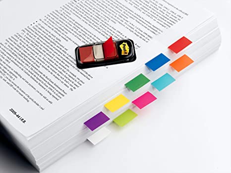 3M Post-it® Flags Value Pack ، أحمر ، 1 بوصة عرض ، 50 / موزع