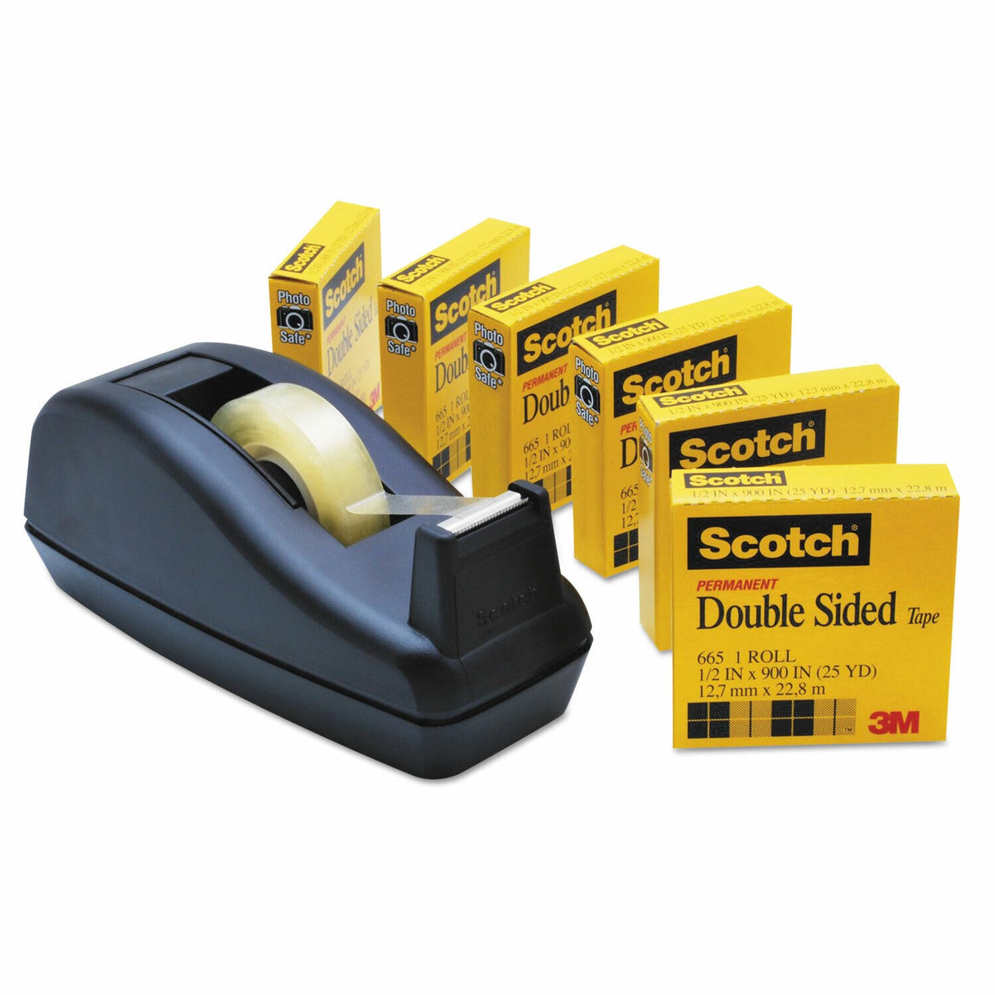 3M Scotch 665 Permanent Double-Sided Tape 3/4 inch 36YRD