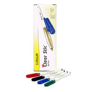 Dollar Ball Pen Clear Stic® M 1.0 (Available in Pack of 10's & 50's)