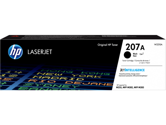 خرطوشة مسحوق حبر أسود أصلية HP 207A LaserJet (W2210A)