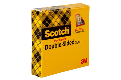 3M Scotch 665 Double Sided Tape, 1/2 in x 900 in, Permanent (25 YD)