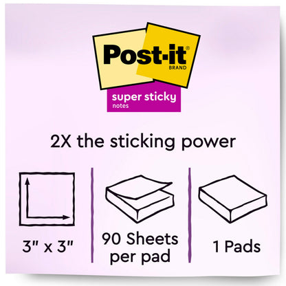 3M Post-it® Pop-up Notes Canary Yellow R330. 3 x 3 in (76 mm x 76 mm), 90 sheets/pad, 12 pads/Pack