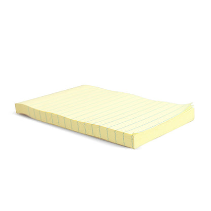 3M Post-it® Notes Canary Yellow 660. 4 x 6 in (101 mm x 152 mm). 100 sheets/pad, 12 pads/Pack. Lined Dozen