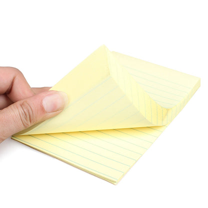 3M Post-it® Notes Canary Yellow 660.4 × 6 بوصة (101 مم × 152 مم). 100 ورقة / وسادة ، 12 فوطة / عبوة. دزينة مبطنة