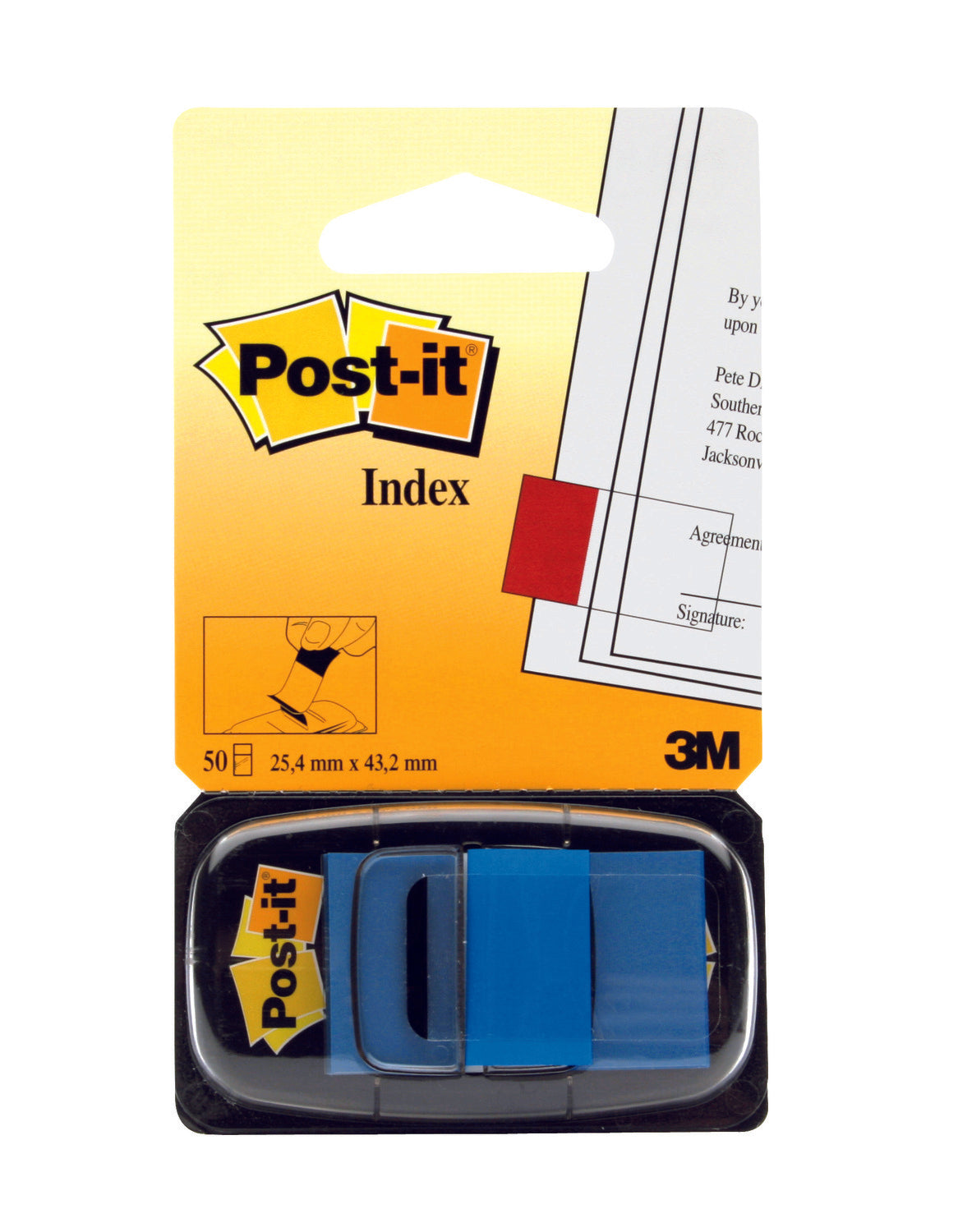 3M Post-it® Flags Value Pack ، أزرق ، 1 بوصة عرض ، 50 / موزع