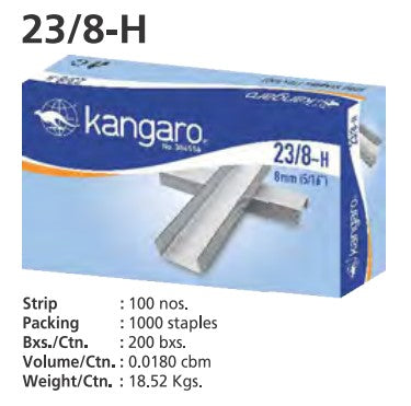 Kangaro Staples PIN 23/8 H