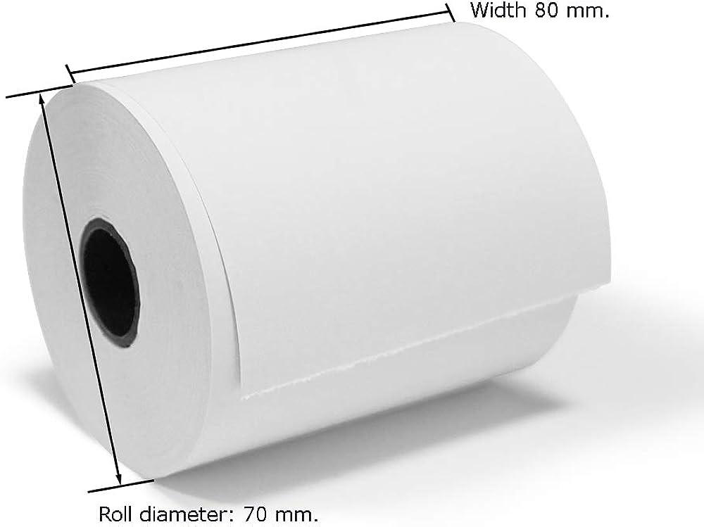 Original Thermal Paper Roll 80 X 70 mm (Epson Size)