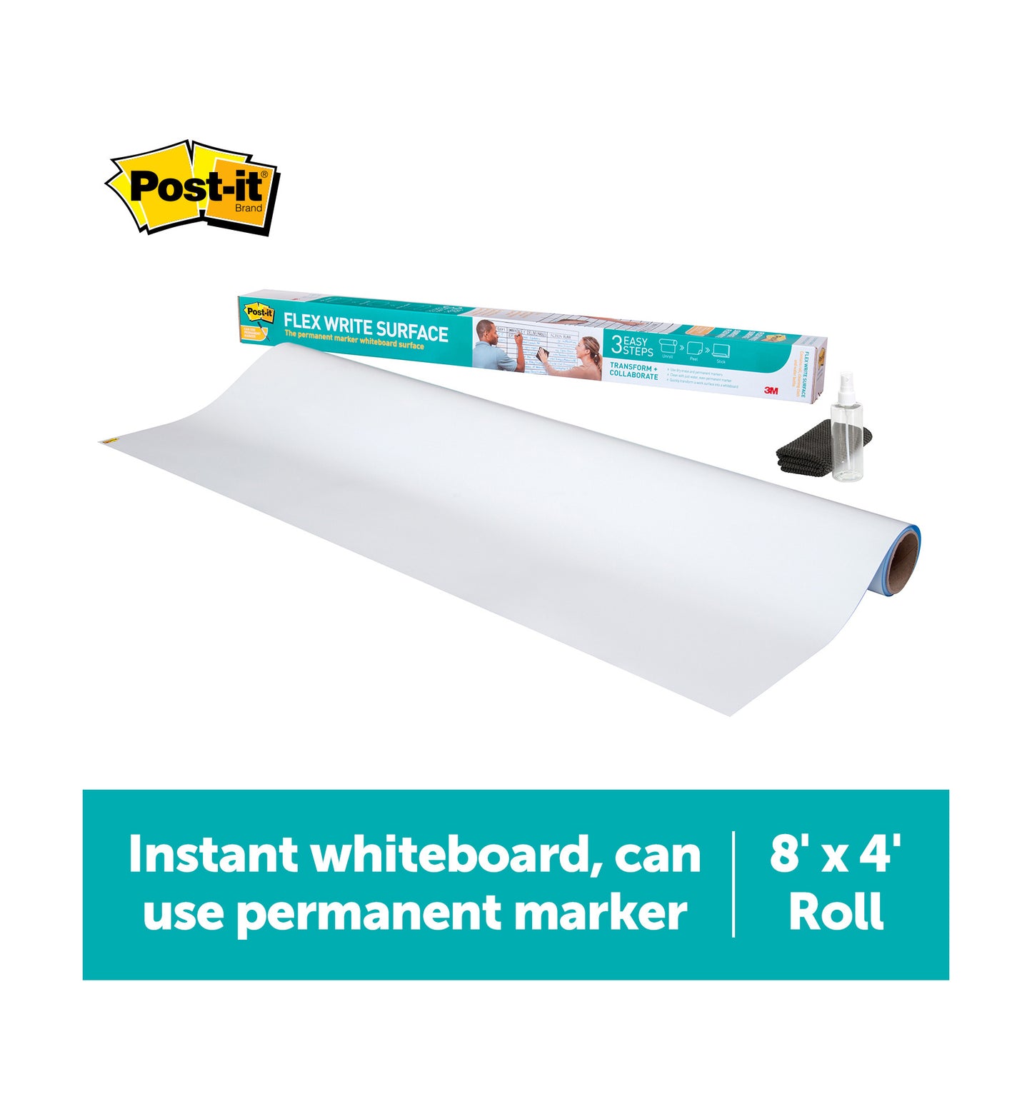 3M Post-it® Super Sticky Dry Erase Whiteboard Film - 1 / Pack