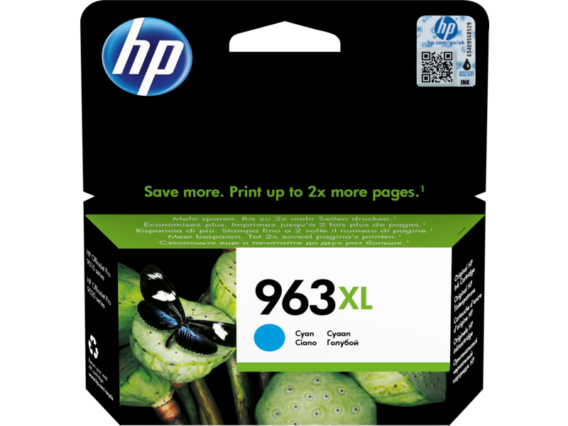 HP 963XL High Yield Cyan Original Ink Cartridge (3JA27AE)