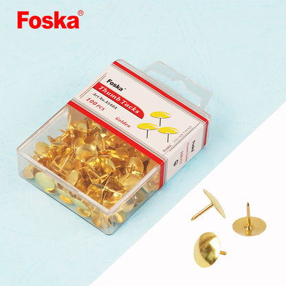 Foska® Golden Thumbtacks（AS40A）