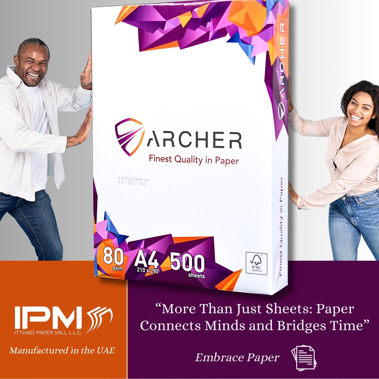 Archer Photocopy Paper - A4 - 80gsm - 500 sheets -        Buy 5 cartons Get 1 carton Free, Buy 10 cartons Get 1 carton Free