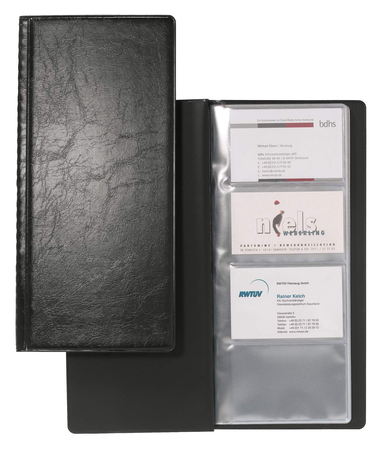 Business card album VISIFIX® 64 leather look Per piece