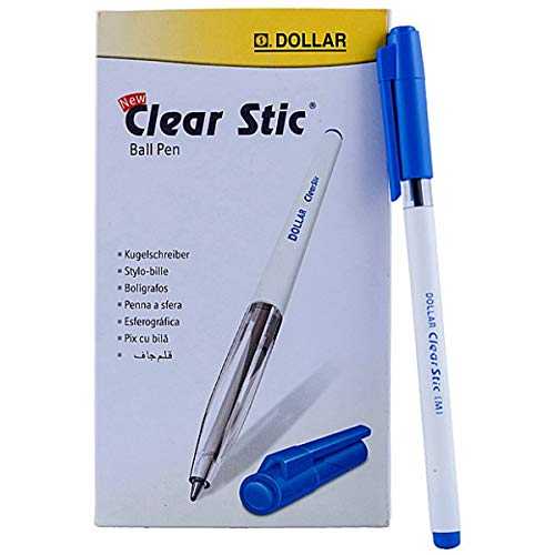 Dollar Ball Pen Clear Stic® M 1.0 (Available in Pack of 10's & 50's)