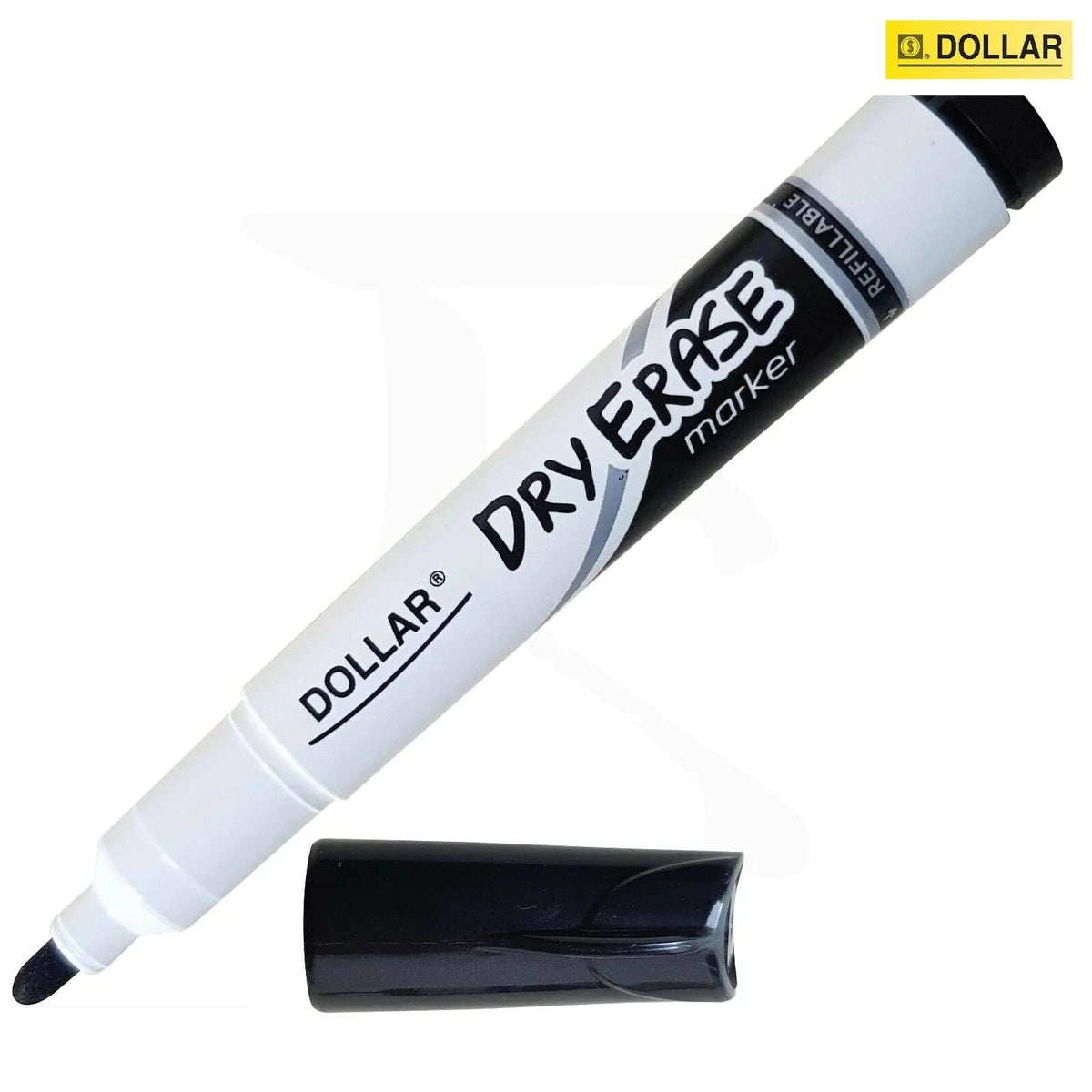 قلم السبورة البيضاء الدولار قلم ماركر دائري جاف سهل