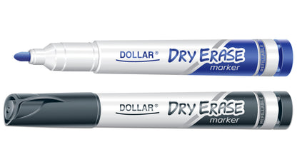 قلم السبورة البيضاء الدولار قلم ماركر دائري جاف سهل