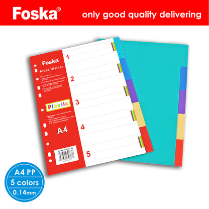 Foska® Plastic Index Divider 1set