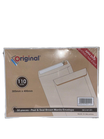 Original® Envelopes 30.5 cm X 40.6 cm Peel & Seal in a Pack of 50 PC