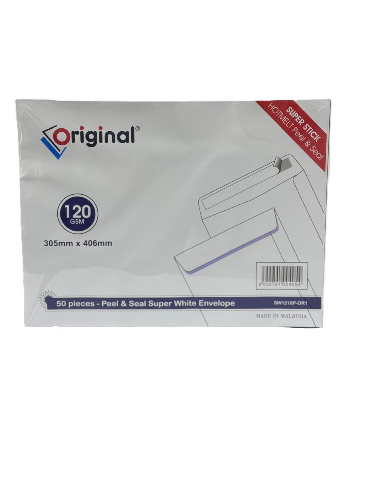 Original® Envelopes 30.5 cm X 40.6 cm Peel & Seal in a Pack of 50 PC