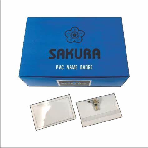 Sakura PVC Name Badge 14-10 Box of 50pcs