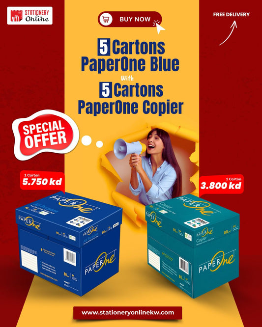 5+5 Carton Combo Offer- PaperOne AP + PaperOne Copier Photocopy Paper