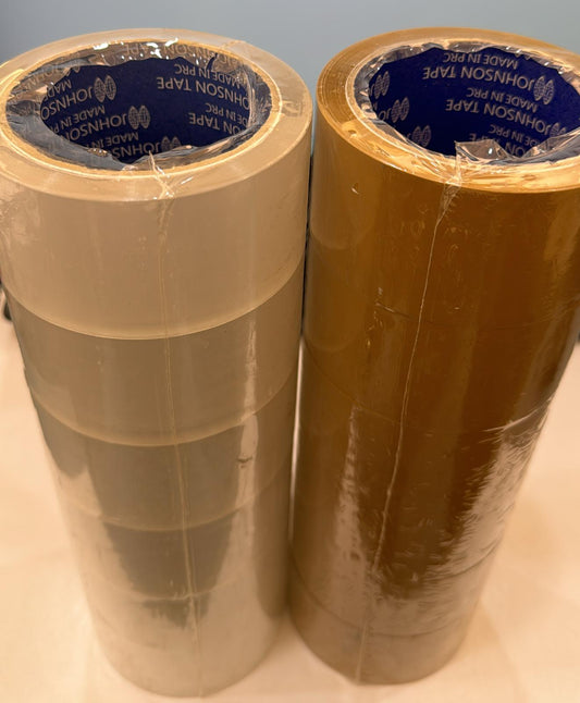 Johnson Tape Packaging Brown/Clear
