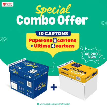 10 Carton Combo Offer- PaperOne AP + Ultima Photocopy Paper