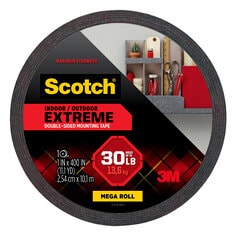 3M Scotch-Mount™ Extreme Double-Sided Mounting Tape Mega Roll 414H-LONG-DC, 1 In X 400 In (2,54 Cm X 10,1 M)