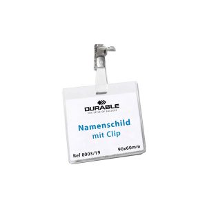 DURABLE name badge clip 90x60mm